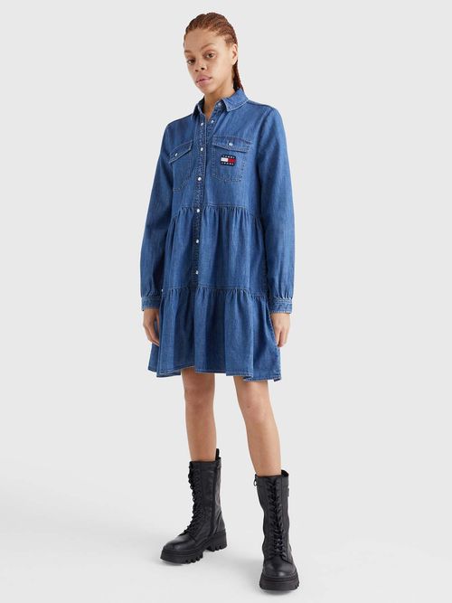 VESTIDO-CAMISERO-DE-DENIM-APANELADO-TOMMY-JEANS-DE-MUJER