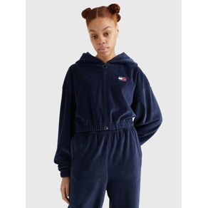 

Sudadera De Velour Con Gorra Y Cierre De Mujer Talla: L