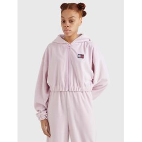 

Sudadera De Velour Con Gorra Y Cierre De Mujer Talla: L