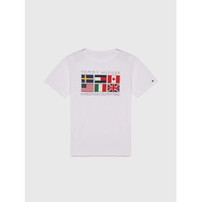 

Playera Adaptive Con Banderas Estampadas De Niño Talla: L