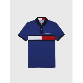 

Polo Adaptive Con Franja Distintiva Tommy Hilfiger De Hombre Talla: XS