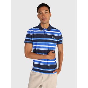 

Polo Signature De Punto Con Rayas Y Logo Tommy Jeans De Hombre Talla: XL