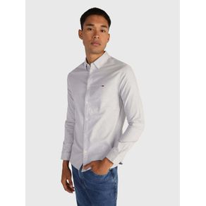 

Camisa En Algodón Oxford De Corte Slim Tommy Jeans De Hombre Talla: S