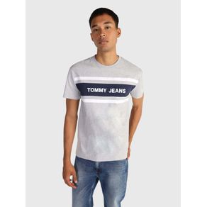 

Playera De Rayas Con Logo Tommy Jeans De Hombre Talla: M