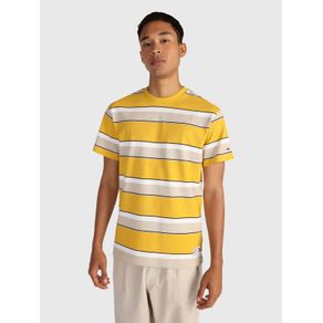 

Playera De Rayas En Algodón Orgánico De Hombre Talla: L