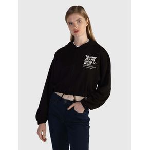

SUDADERA CROPPED CON CIERRE Y GORRA TOMMY JEANS DE MUJER Talla: L
