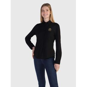 

Camisa Con Logo Bordado En Lúrex De Mujer Talla: M