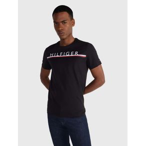 

Playera Con Franja Distintiva Estampada De Hombre Talla: L