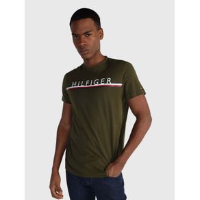 

Playera Con Franja Distintiva Estampada De Hombre Talla: L