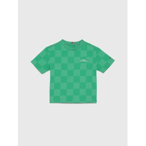 

Playera Con Diseño A Cuadros De Niño Talla: 10