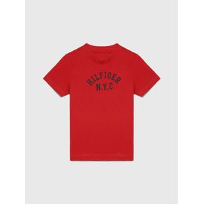 

Playera Con Logo Frontal Estampado Tommy Hilfiger De Niño Talla: 10