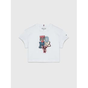 

Playera Con Letras Bordadas De Niña Talla: 12