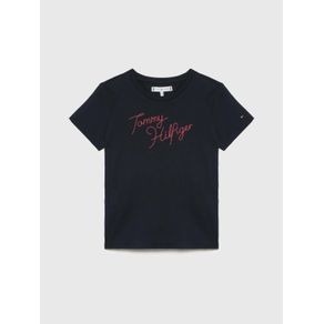 

Playera Con Firma Estampada Tommy Hilfiger De Niña Talla: 10