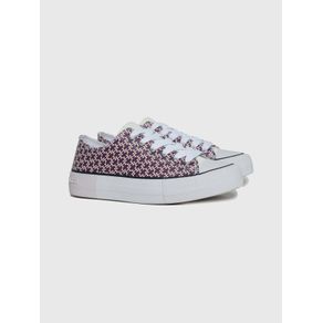 

Tenis Con Monograma Estampados Tommy Hilfiger De Niña Talla: 24