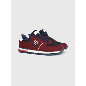 

Tenis Con Monograma Estampados Tommy Hilfiger De Niño Talla: 25