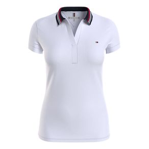 

Polo Tommy Hilfiger de corte slim con cuello ribeteado de mujer Talla: S