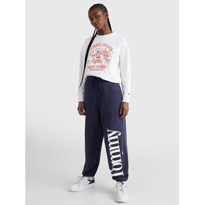 

Sudadera Tommy Jeans con motivo de pizzería estampado de mujer Talla: L