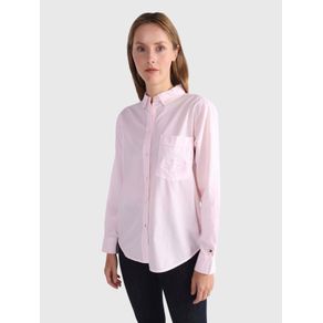 

CAMISA CON BOLSILLO BORDADO TOMMY HILFIGER DE MUJER Talla: 32