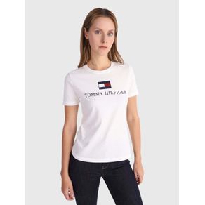 

Playera Con Logo Estampado Tommy Hilfiger De Mujer Talla: S
