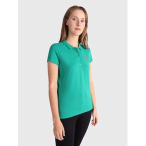 

Polo Con Firma Estampado De Mujer Talla: L
