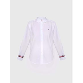 

CAMISA CON LOGO BORDADO TOMMY HILFIGER DE MUJER Talla: 32