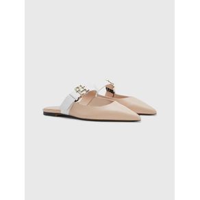 

Mules De Piel Con Monograma De Mujer Talla: 23
