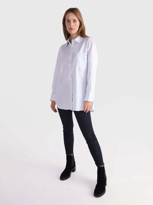 camisa-oversize-con-rayas-mixtas-verticales-tommy-hilfiger-de-mujer