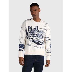 

SUÉTER TOMMY HILFIGER CON MOTIVO NEW YORK DE HOMBRE Talla: L