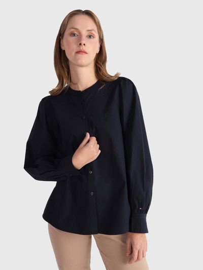 BLUSA-DE-ALGODON-ORGANICO-CON-CORTE-REGULAR-TOMMY-HILFIGER-DE-MUJER
