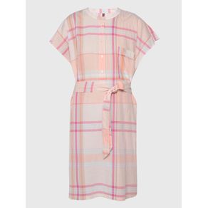 

Vestido Curve Amplio De Cuadros Madrás Tommy Hilfiger De Mujer Talla: 46