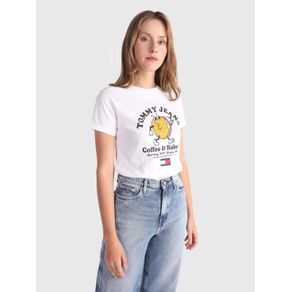 

PLAYERA CON DISEÑO BAGEL TOMMY JEANS DE MUJER Talla: M