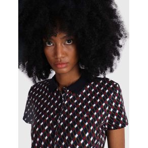 

Vestido Tipo Polo Con Estampado De Logos Tommy Hilfiger De Mujer Talla: S