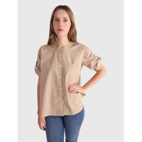 

Camisa De Algodón Orgánico Con Corte Amplio De Mujer Talla: 32