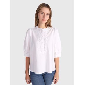 

BLUSA DE CORTE AMPLIO CON CUELLO HENLEY TOMMY HILFIGER DE MUJER Talla: 32