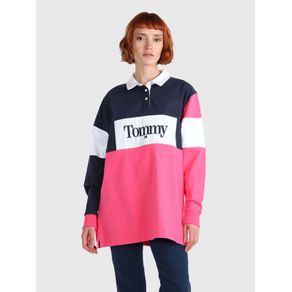 

Polo Tommy Jeans color block de manga larga de mujer Talla: L