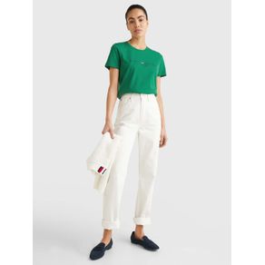 

PLAYERA ESSENTIALS DE ALGODÓN ORGÁNICO TOMMY HILFIGER DE MUJER Talla: XS