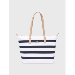 

Bolso Tote De Rayas Marineras Signature De Mujer Talla: ÚNICA