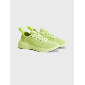 

Tenis De Punto Con Suela Dentada De Mujer Talla: 23.5