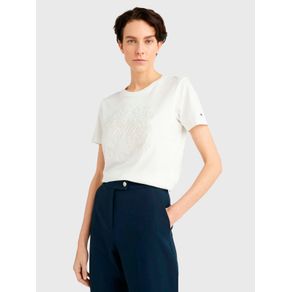 

Playera Con Logo Floral Bordado De Mujer Talla: L