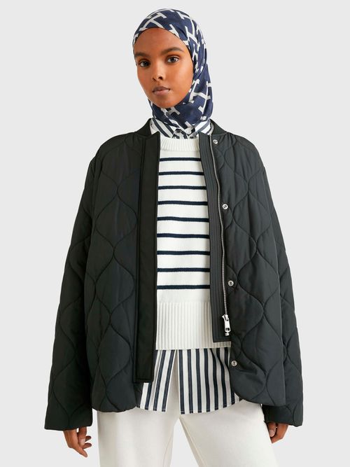 CHAMARRA-BOMBER-CON-ACOLCHADO-A-ROMBOS-TOMMY-HILFIGER-DE-MUJER