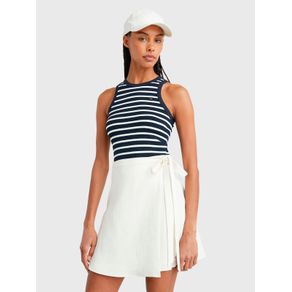 

Playera De Punto Elástico Sin Mangas De Mujer Talla: M