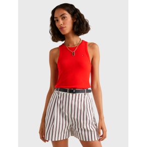 

Playera De Punto Elástico Sin Mangas De Mujer Talla: L