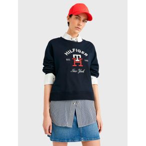 

Sudadera Con Logo Arqueado Y Monograma Th De Mujer Talla: S