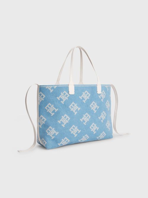 BOLSO-TOTE-ICONIC-VAQUERO-CON-MONOGRAMAS-TH-TOMMY-HILFIGER-DE-MUJER
