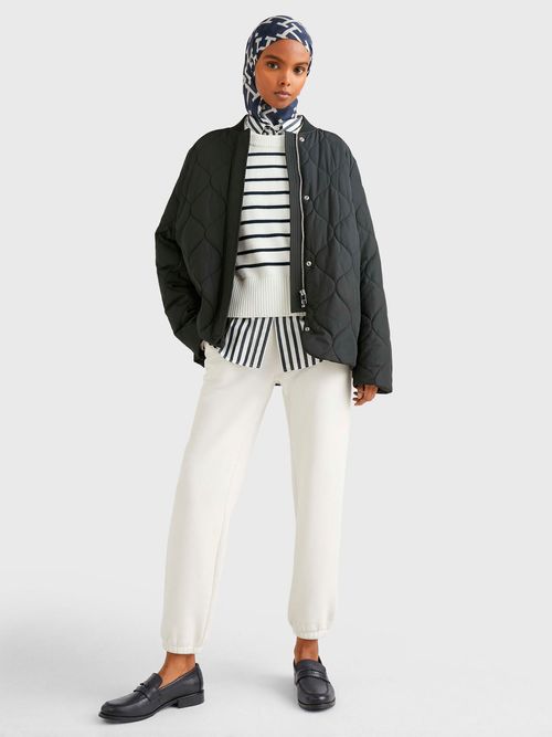 CHAMARRA-BOMBER-CON-ACOLCHADO-A-ROMBOS-TOMMY-HILFIGER-DE-MUJER