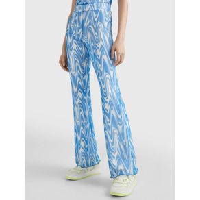 

Pantalón De Malla Acampanado Con Remolinos De Mujer Talla: L