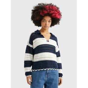 

Suéter De Croché De Rayas De Mujer Talla: L