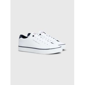 

Tenis De Piel Con Detalles A Contraste De Hombre Talla: 27.5