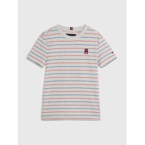

Playera Jaspeada De Rayas Con Monograma Th De Niño Talla: 10