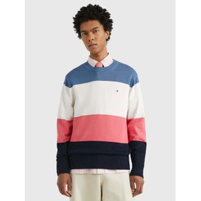 

Suéter De Cuello Redondo Con Color Block De Hombre Talla: L